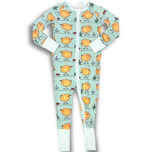 NWOT NWD Bamboo Spring Chick Ladybug Print Convertible Zippered Sleeper 18-24m